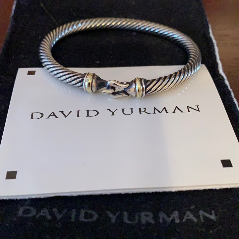 David Yurman Cable Buckle Bracelet with Gold